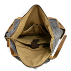 Mochila BP 102 Notebook 15.6" em Lona e Couro. Roll-Top Ajustável BAGYPACK