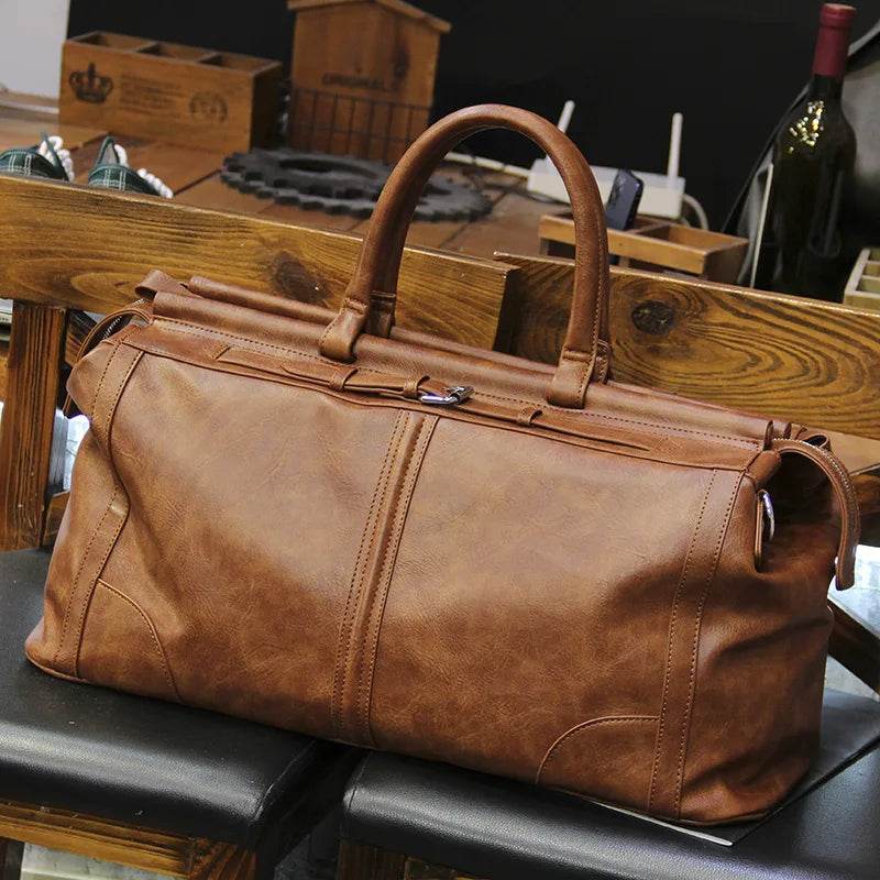 Bolsa de Viagem em Techno Leather BP 604: Estilo Vintage e Dimensão IDEAL BAGYPACK