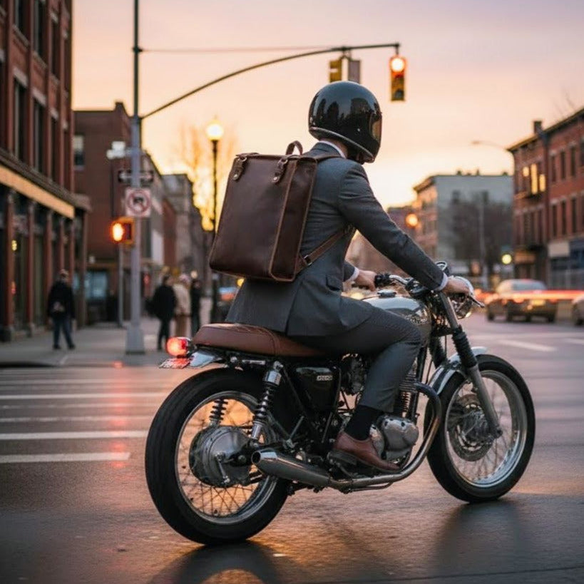 Mochila de Couro Legítimo BP 109: Elegância Atemporal e Funcionalidade para o Dia a Dia