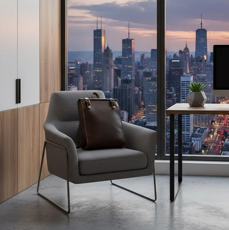 Mochila de Couro Legítimo BP 109: Elegância Atemporal e Funcionalidade para o Dia a Dia