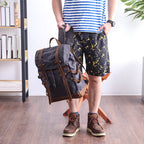 Mochila Notebook BP 114 15.6" em Lona e Couro. Casual-Chique BAGYPACK