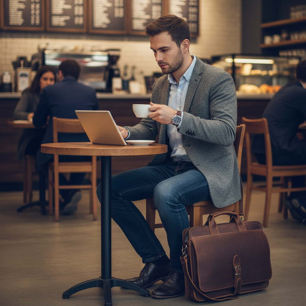Bolsa Carteiro de Couro Legítimo BP 117: Sua Aliada para o Sucesso Profissional