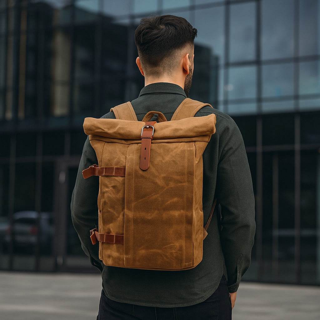 Mochila Notebook BP 120 Lona+Couro - BAGYPACK