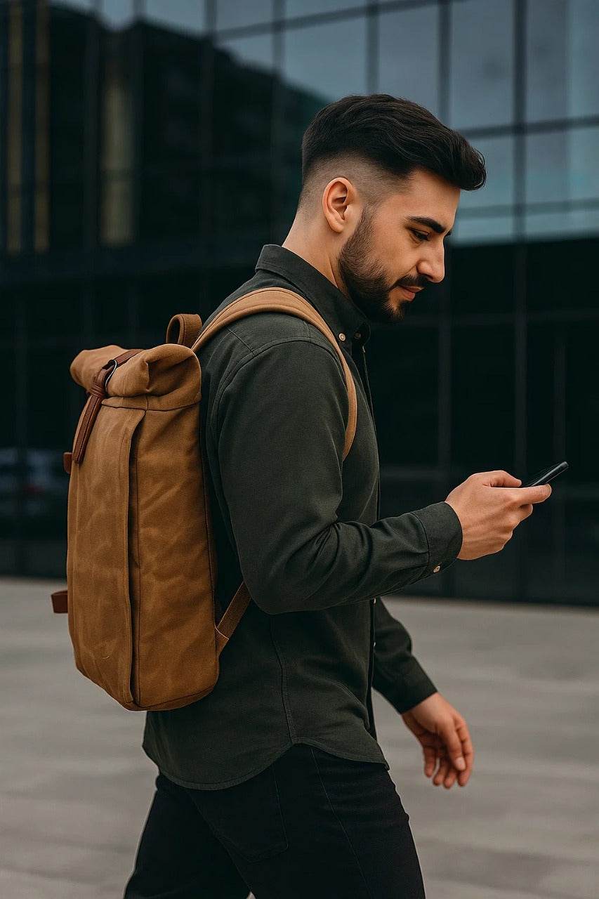 Mochila Notebook BP 120 Lona+Couro - BAGYPACK