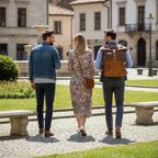 Mochila Notebook BP 127 Lona + Couro Notebook 15"