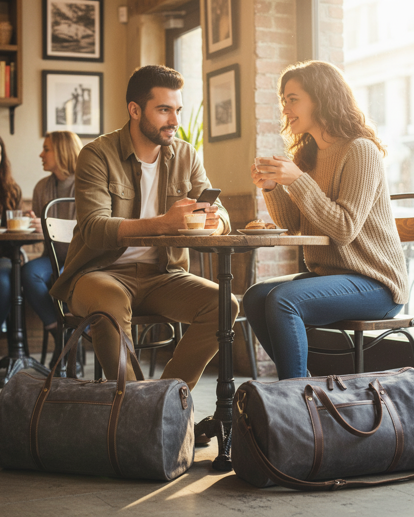 Bolsa de Viagem BP 603 Compacta em Lona + Couro