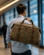 Bolsa de Viagem BP 610 em Lona e Couro. Duffel Bag Clássica BAGYPACK