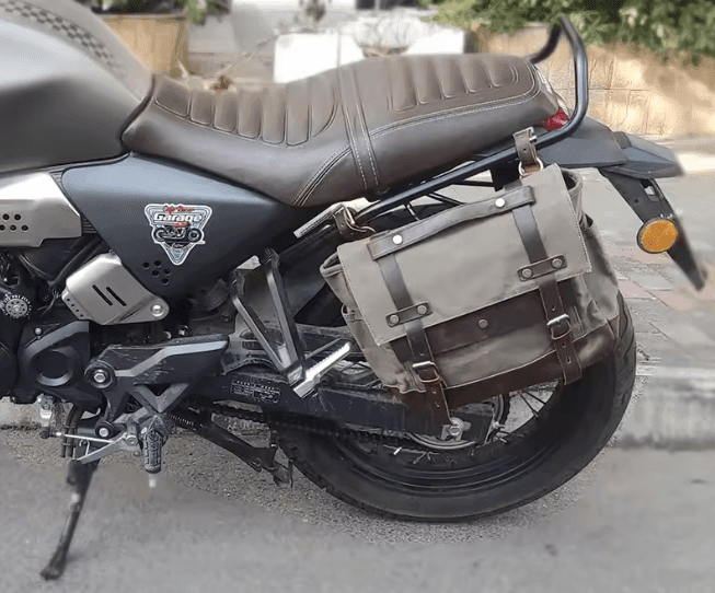 Bolsa Alforges BP 611 Lona+Couro Resistente para Motos e Viagens - BAGYPACK