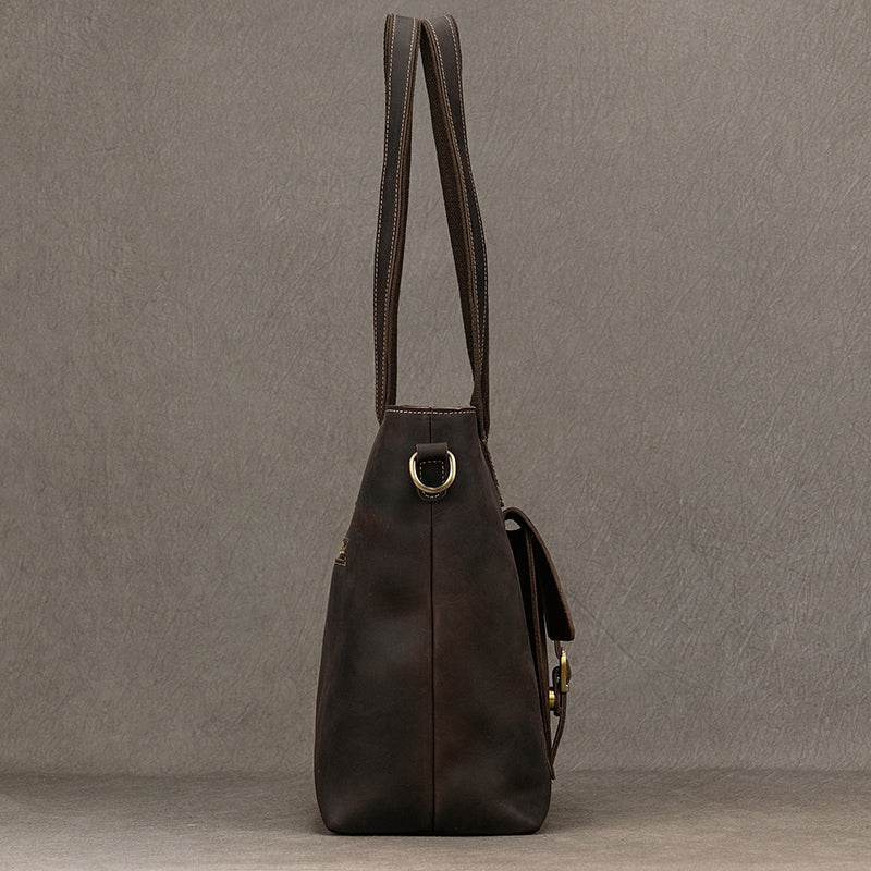Bolsa Carteiro em Couro BP 123: Elegância e Espaço para Notebook 15" BAGYPACK