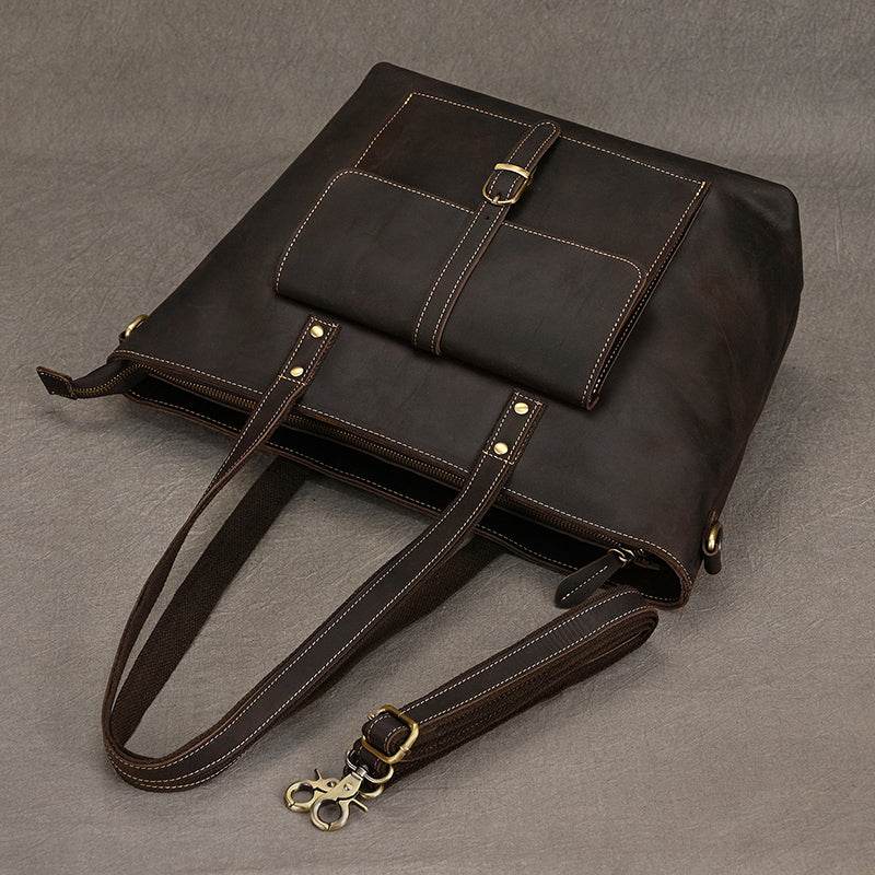 Bolsa Carteiro em Couro BP 123: Elegância e Espaço para Notebook 15" BAGYPACK