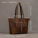 Bolsa Carteiro em Couro BP 123: Elegância e Espaço para Notebook 15" BAGYPACK