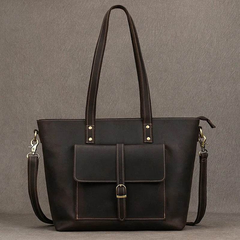 Bolsa Carteiro em Couro BP 123: Elegância e Espaço para Notebook 15" BAGYPACK