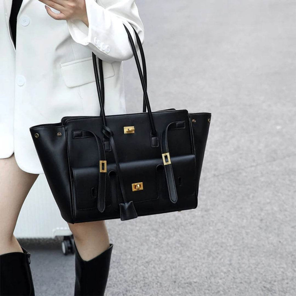 Bolsa Tote Bag BP 200 em Couro PU: O Estilo que Acompanha Seu Ritmo Expansível BAGYPACK