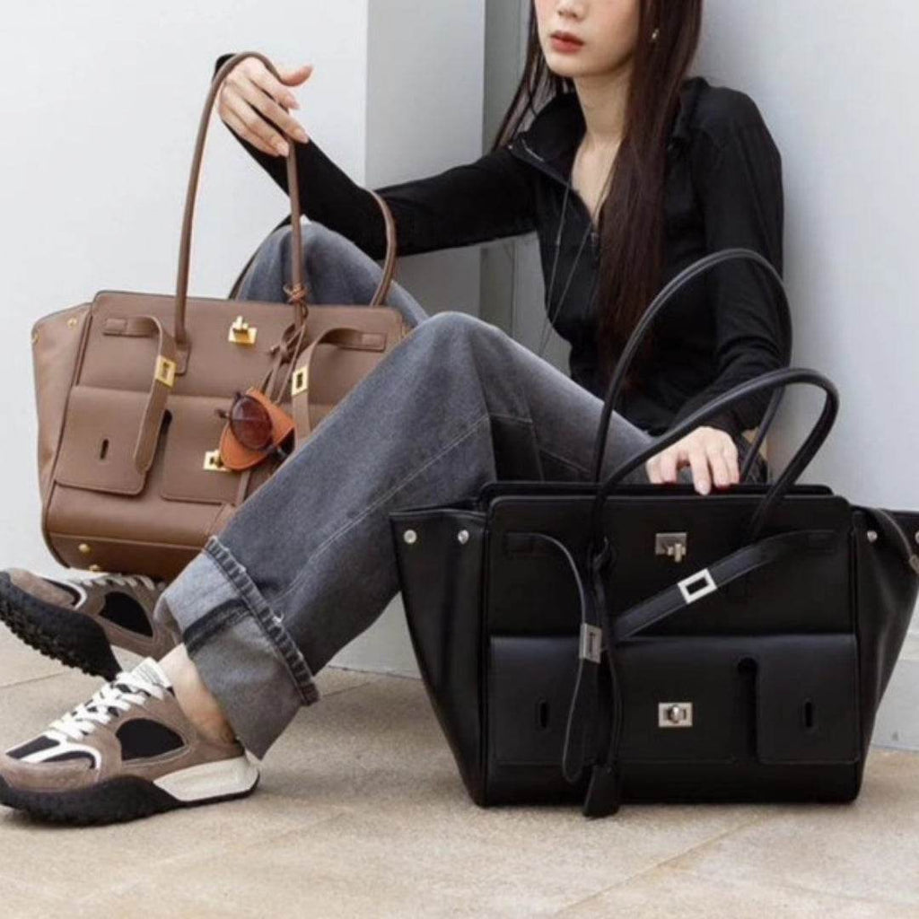 Bolsa Tote Bag BP 200 em Couro PU: O Estilo que Acompanha Seu Ritmo Expansível BAGYPACK