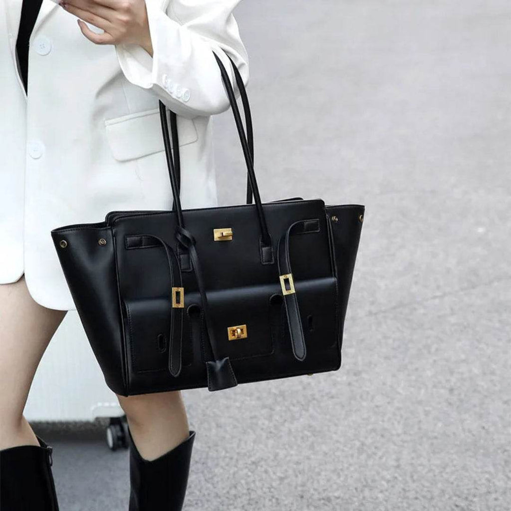 Bolsa Tote Bag BP 200 em Couro PU: O Estilo que Acompanha Seu Ritmo Expansível BAGYPACK