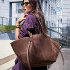 Bolsa Tote Bag BP 201: O Toque Exclusivo da Camurça Suede e Espaço Máximo BAGYPACK