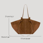Bolsa Tote Bag BP 201: O Toque Exclusivo da Camurça Suede e Espaço Máximo BAGYPACK