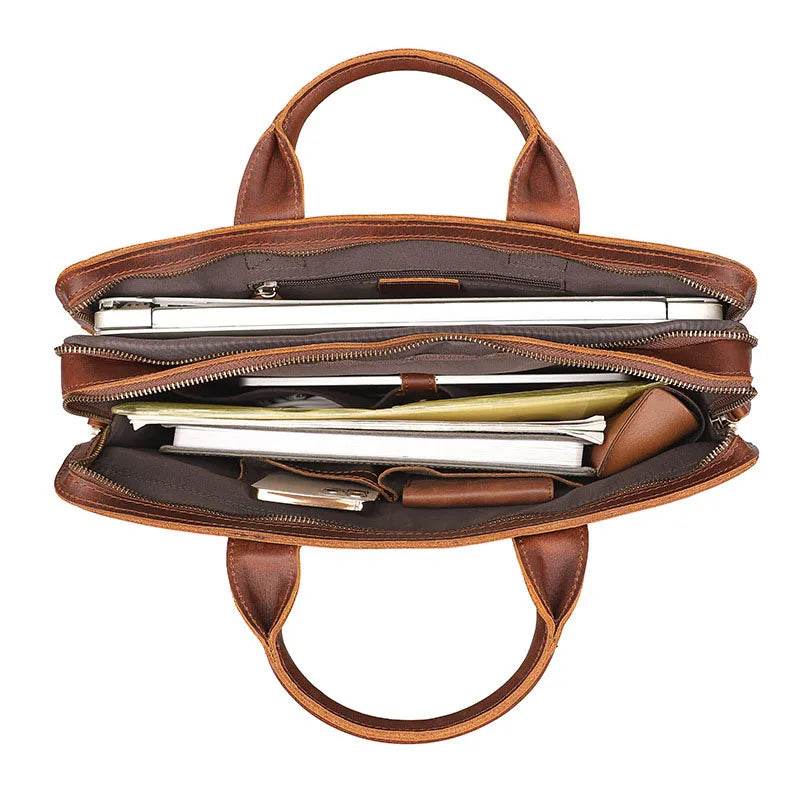 Bolsa Carteiro de Couro Legítimo BP 117: Sua Aliada para o Sucesso Profissional BAGYPACK