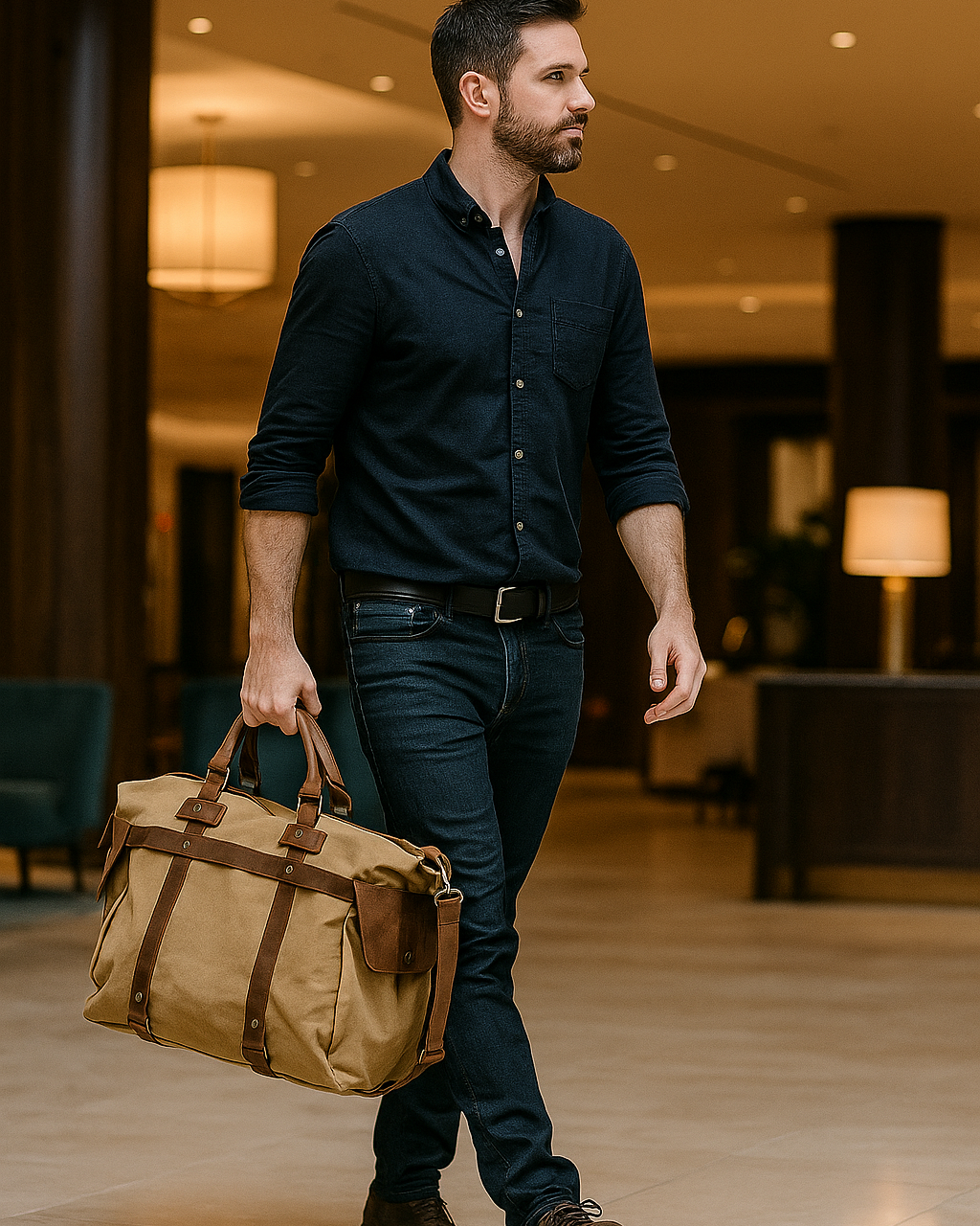 Bolsa de Viagem BP 614: Durabilidade em Lona, Estilo e Tamanho de Cabine