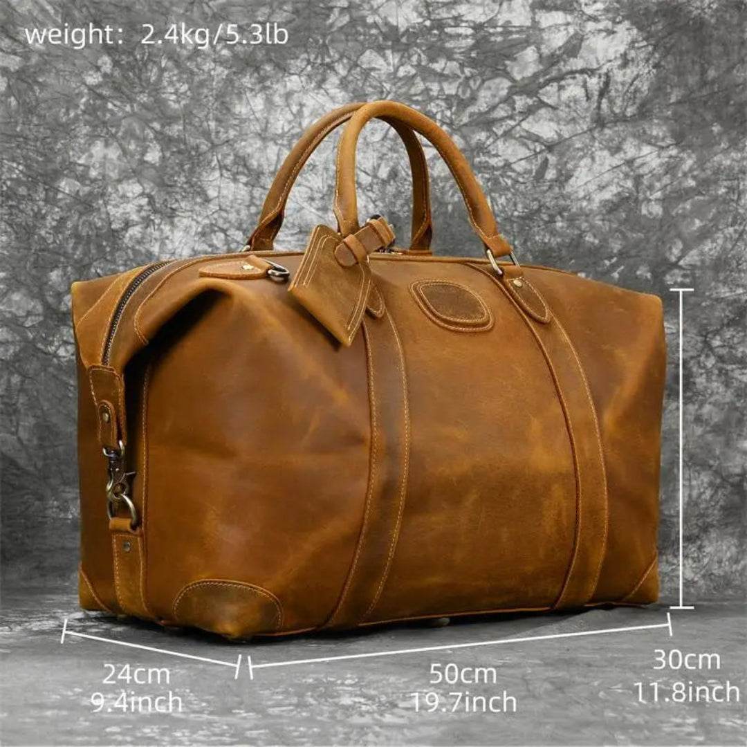 Bolsa de Viagem em Couro Legítimo BP 605: Elegância para Viagens com Seu Notebook BAGYPACK