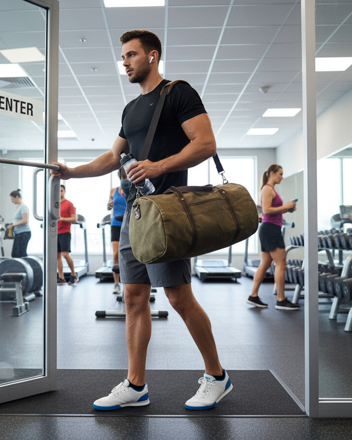 Bolsa de Viagem BP 603 Compacta em Lona + Couro