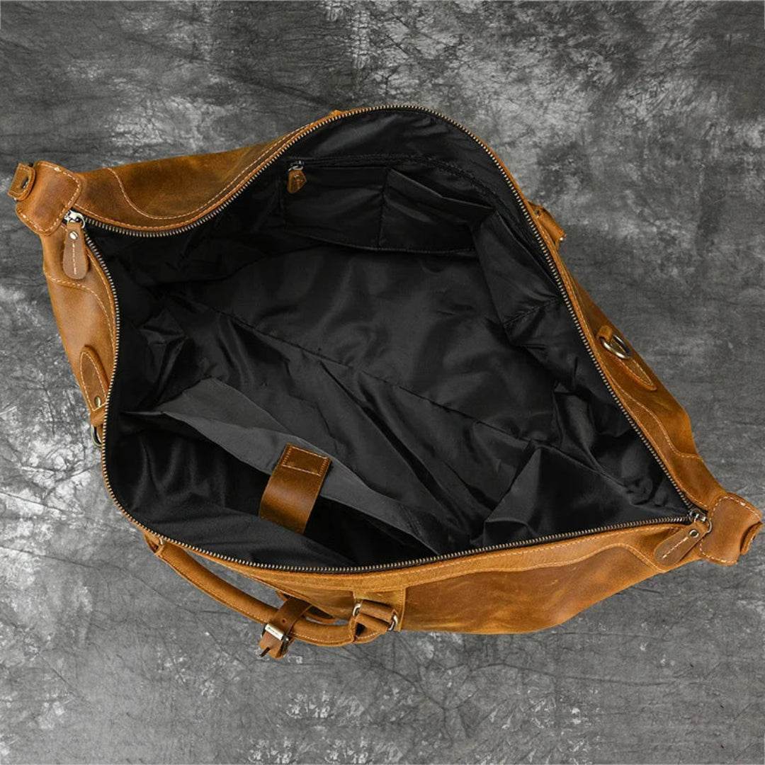 Bolsa de Viagem em Couro Legítimo BP 605: Elegância para Viagens com Seu Notebook BAGYPACK