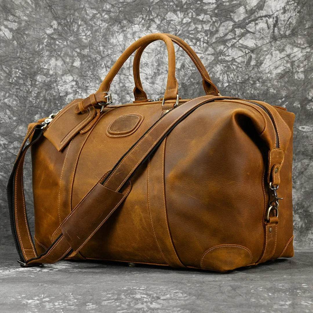 Bolsa de Viagem em Couro Legítimo BP 605: Elegância para Viagens com Seu Notebook BAGYPACK