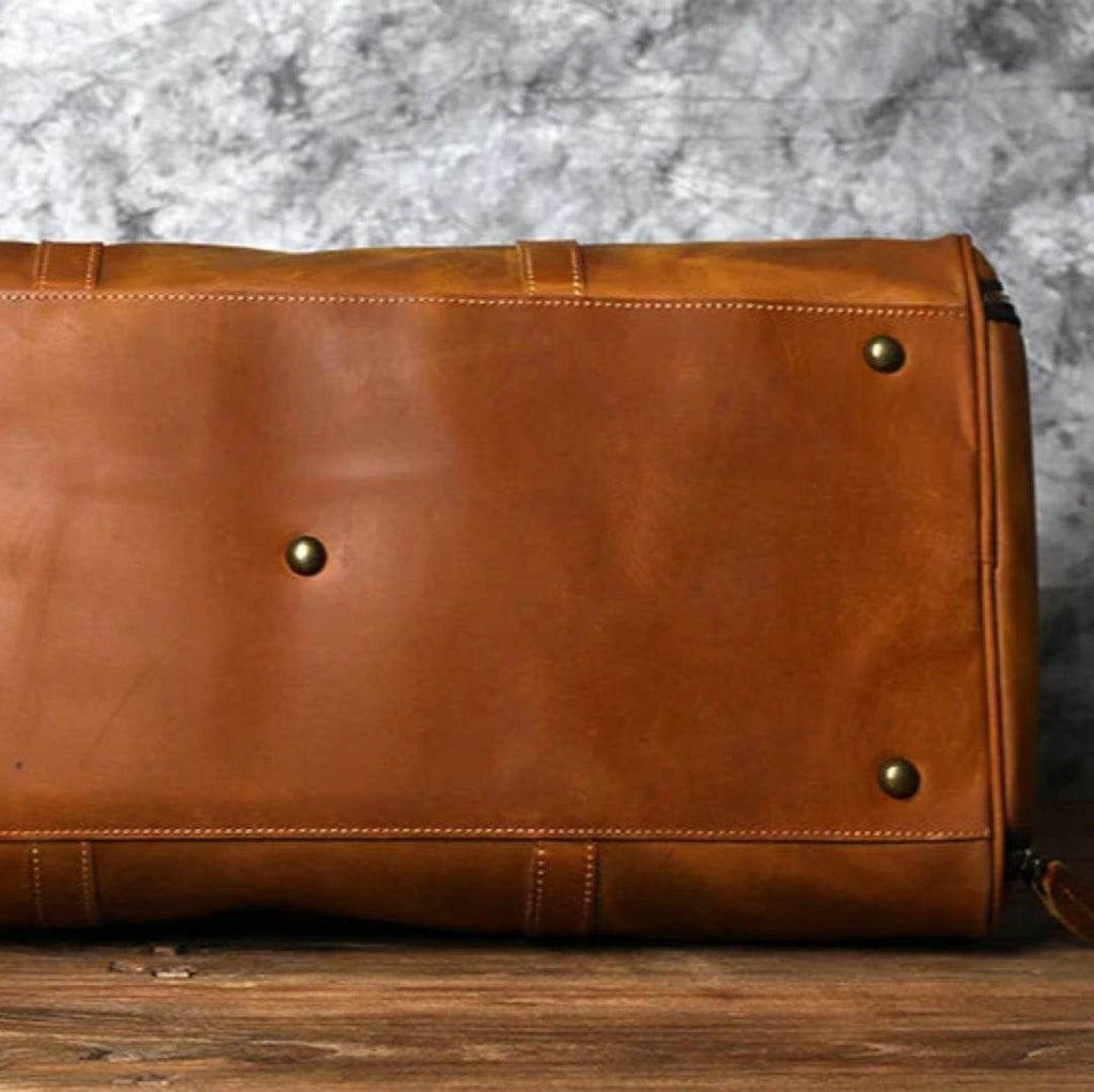Duffel Bag de Viagem em Couro Legítimo BP 612: Sofisticação e 30 Litros de Capacidade BAGYPACK