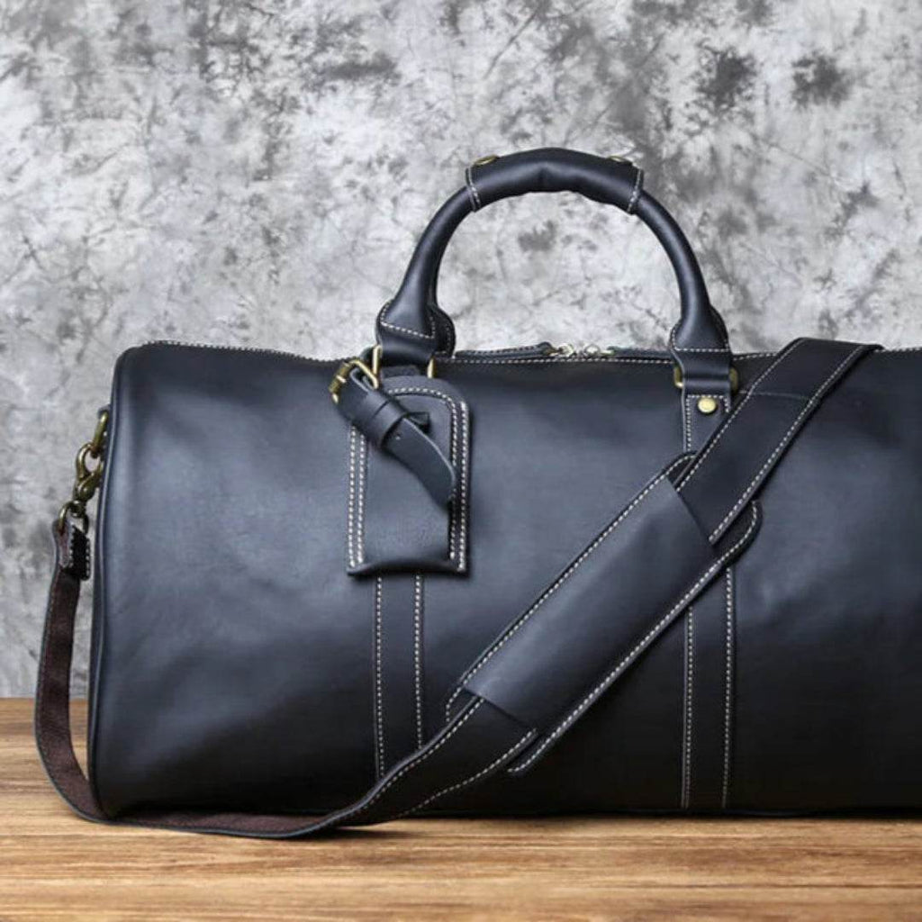 Duffel Bag de Viagem em Couro Legítimo BP 612: Sofisticação e 30 Litros de Capacidade BAGYPACK