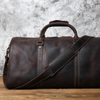 Duffel Bag de Viagem em Couro Legítimo BP 612: Sofisticação e 30 Litros de Capacidade BAGYPACK