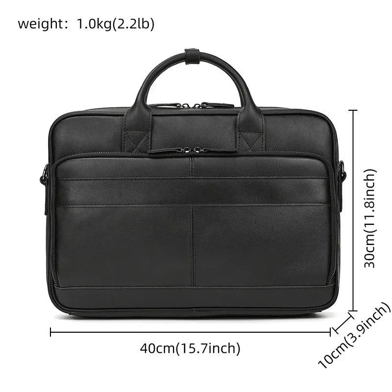 Pasta Executiva em Couro BP 121: Sofisticação e Compartimento para Laptop 15.6" BAGYPACK