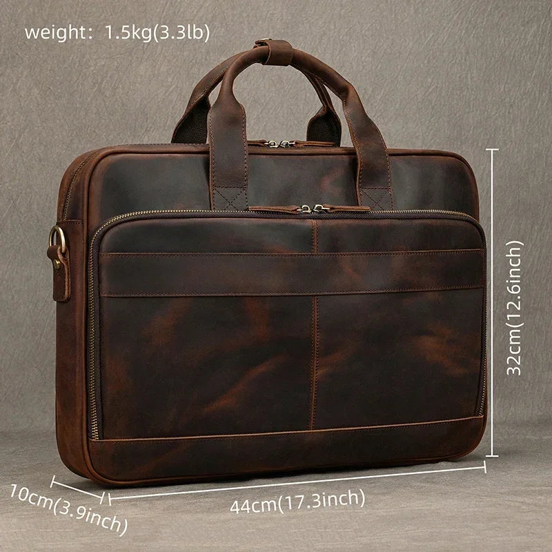 Pasta Executiva em Couro BP 121: Sofisticação e Compartimento para Laptop 15.6" BAGYPACK