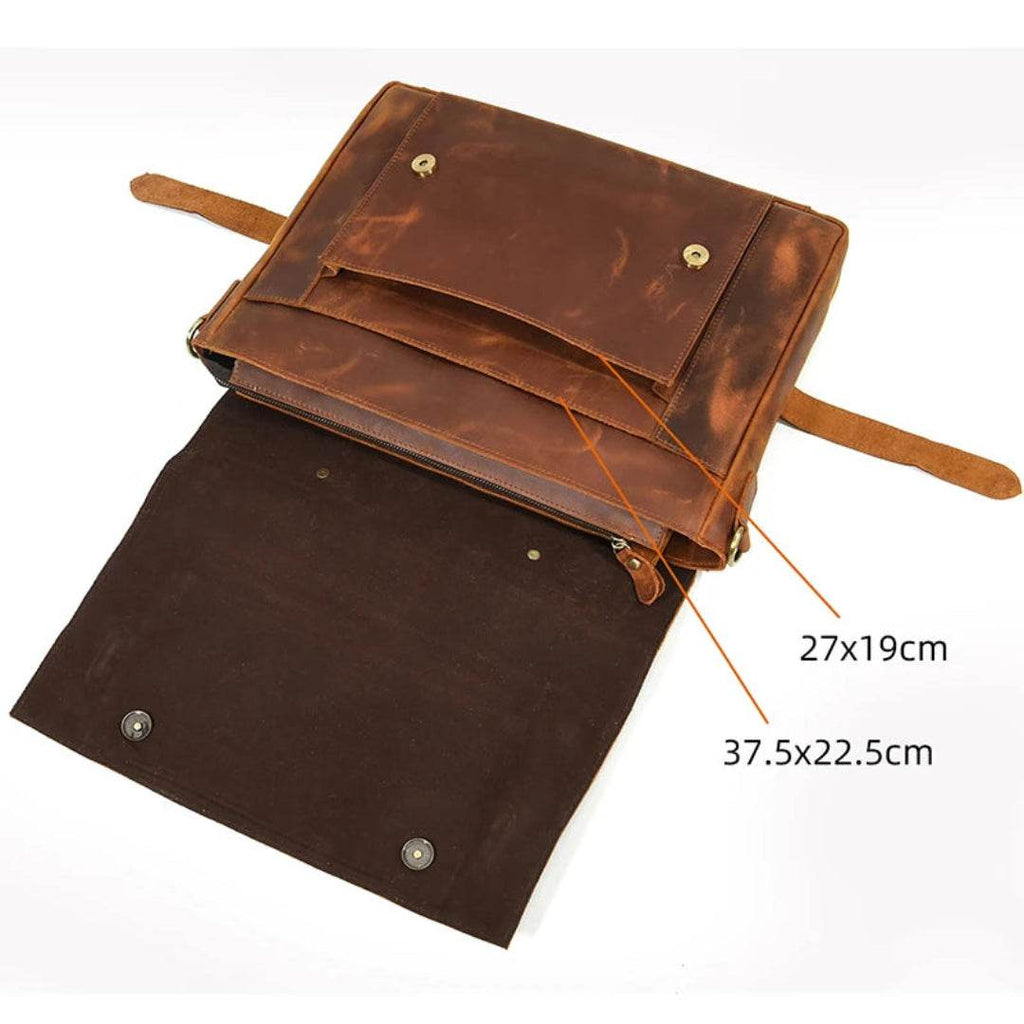 Pasta Executiva de Couro Legítimo BP 111: A Elegância Clássica para o Profissional BAGYPACK