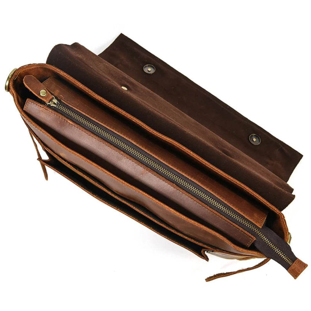 Pasta Executiva de Couro Legítimo BP 111: A Elegância Clássica para o Profissional BAGYPACK