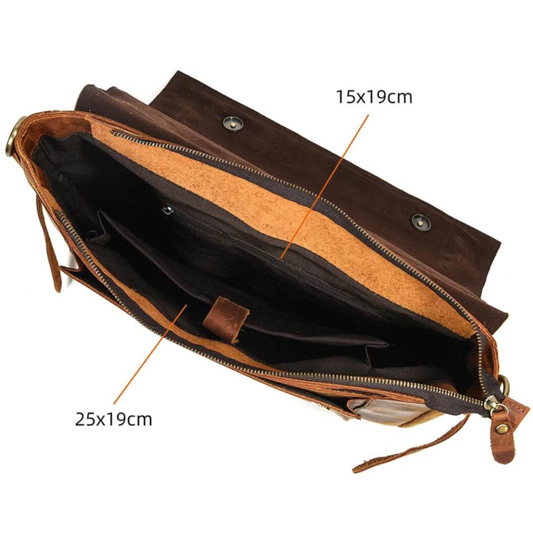 Pasta Executiva de Couro Legítimo BP 111: A Elegância Clássica para o Profissional BAGYPACK
