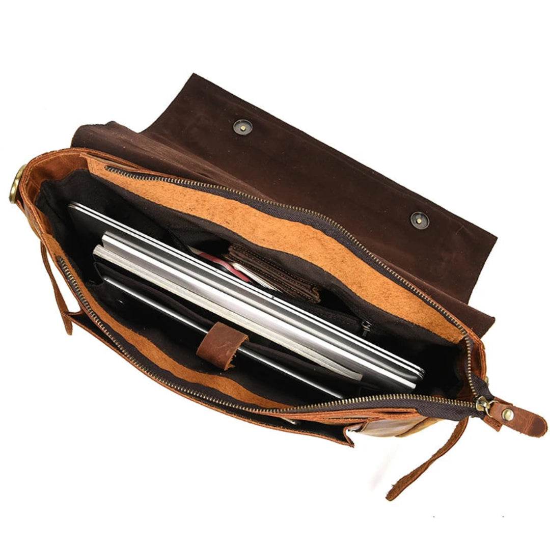Pasta Executiva de Couro Legítimo BP 111: A Elegância Clássica para o Profissional BAGYPACK