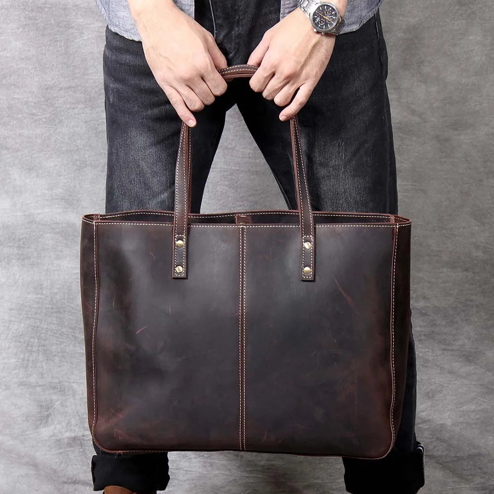 Bolsa Carteiro BP 209: Elegância Executiva e Organização em Couro Legítimo BAGYPACK