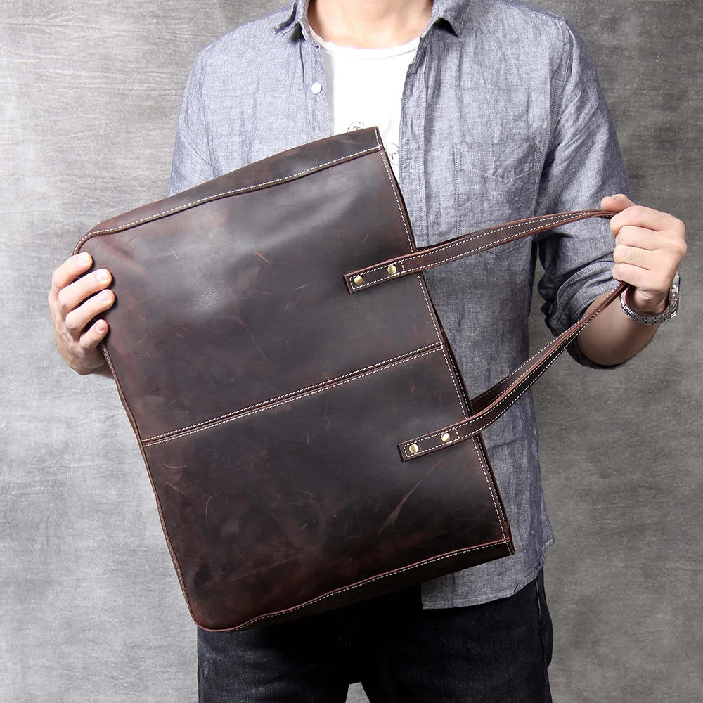 Bolsa Carteiro BP 209: Elegância Executiva e Organização em Couro Legítimo BAGYPACK