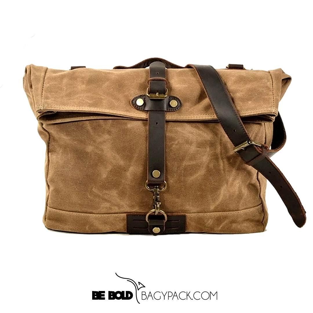 Bolsa Carteiro Alforjes BP 110 Lona+Couro - BAGYPACK