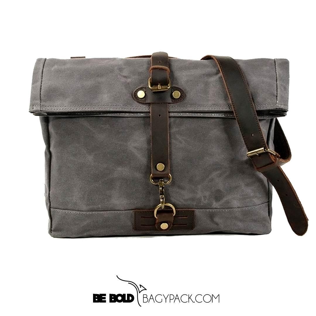 Bolsa Carteiro Alforjes BP 110 Lona+Couro - BAGYPACK