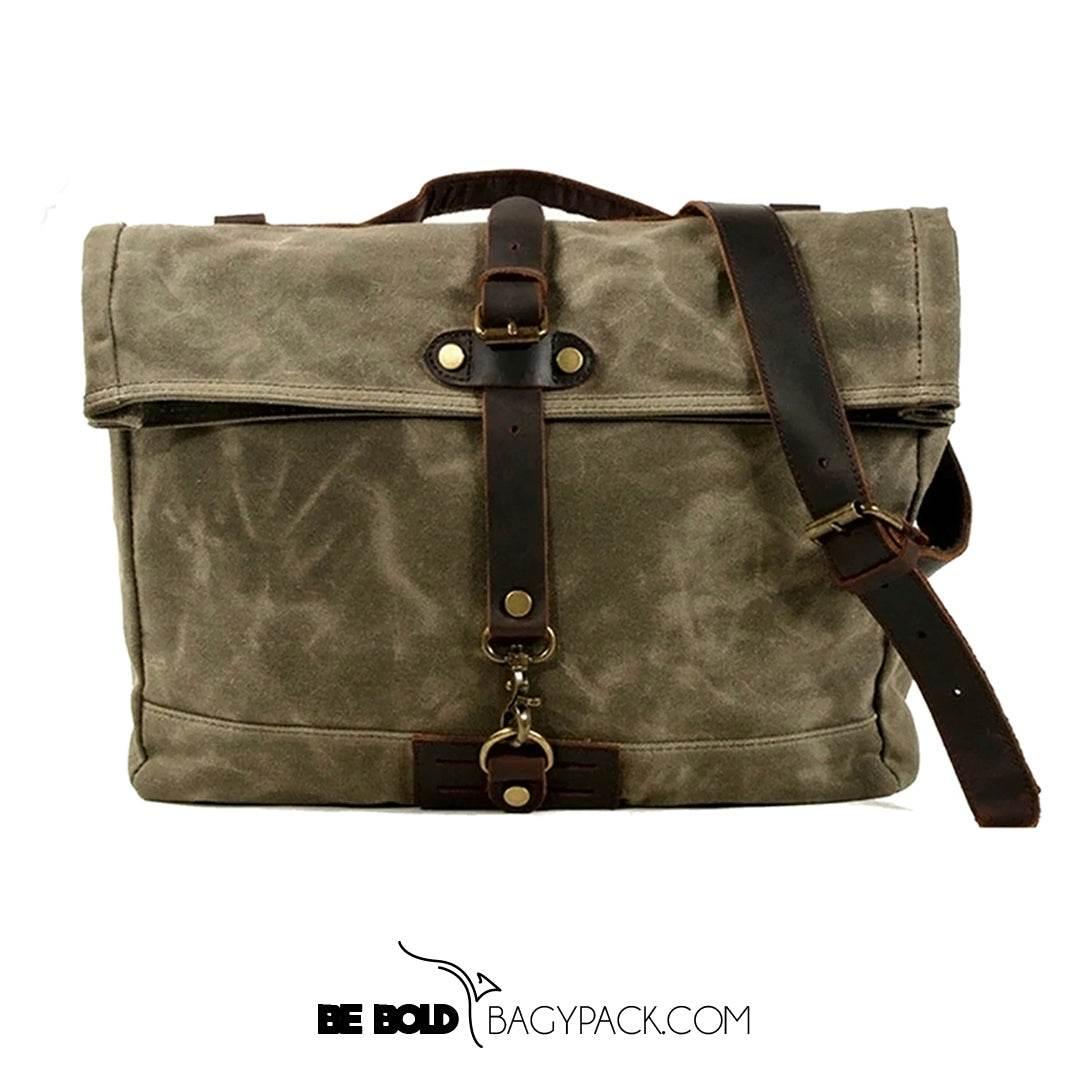 Bolsa Carteiro Alforjes BP 110 Lona+Couro. Viagens e Motos BAGYPACK
