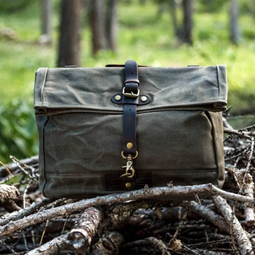 Bolsa Carteiro Alforjes BP 110 Lona+Couro | Viagens e Motos | Bagypack - BAGYPACK