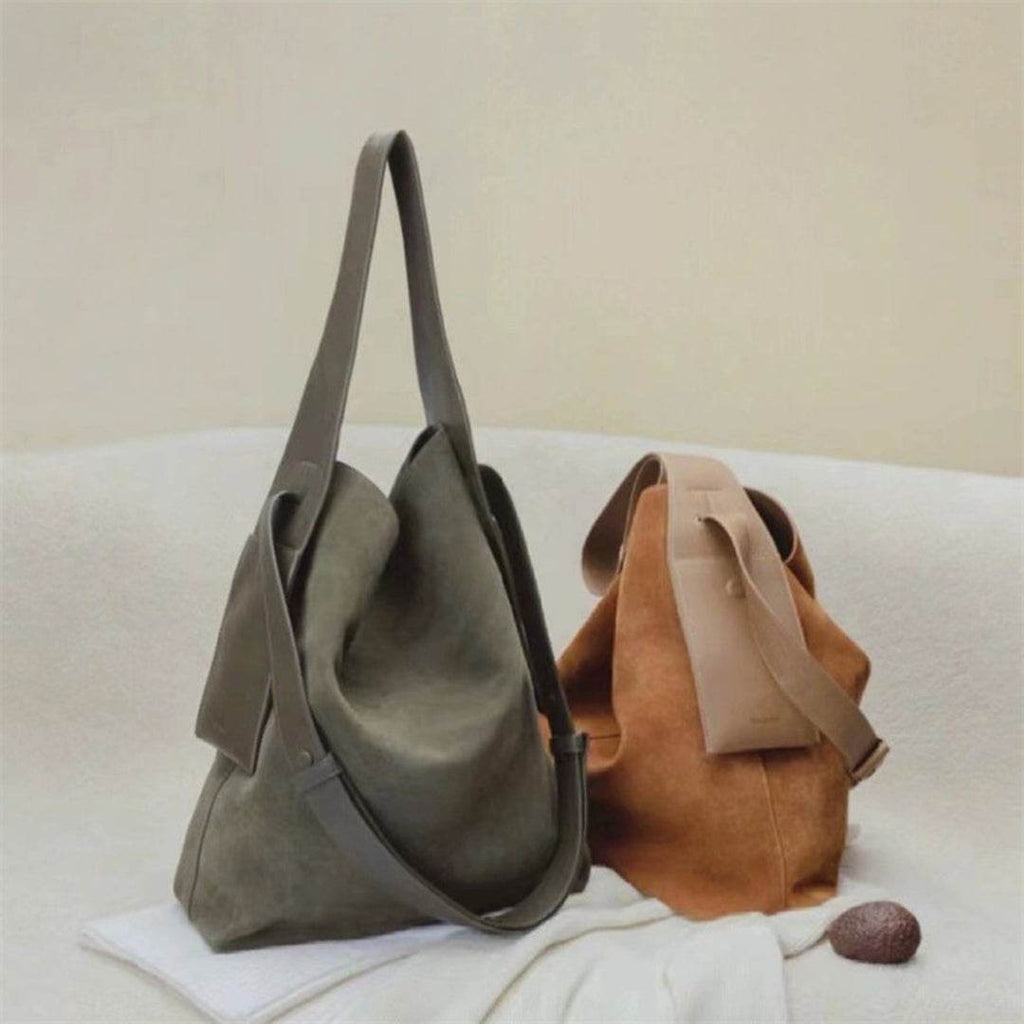 Bolsa Bucket Bag Unissex BP 312: Estilo e Amplo Espaço em Couro Camurça BAGYPACK