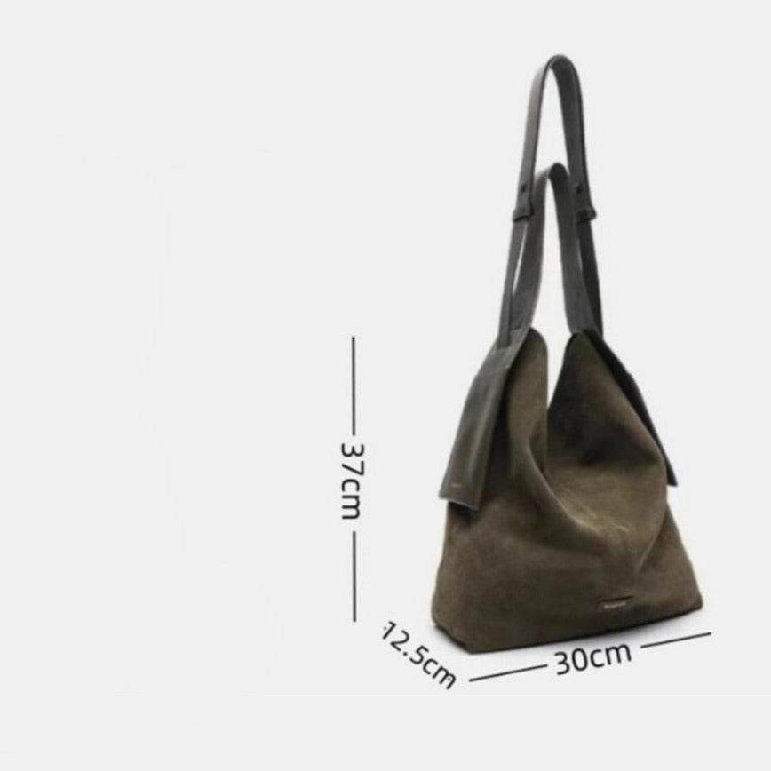 Bolsa Bucket Bag Unissex BP 312: Estilo e Amplo Espaço em Couro Camurça BAGYPACK