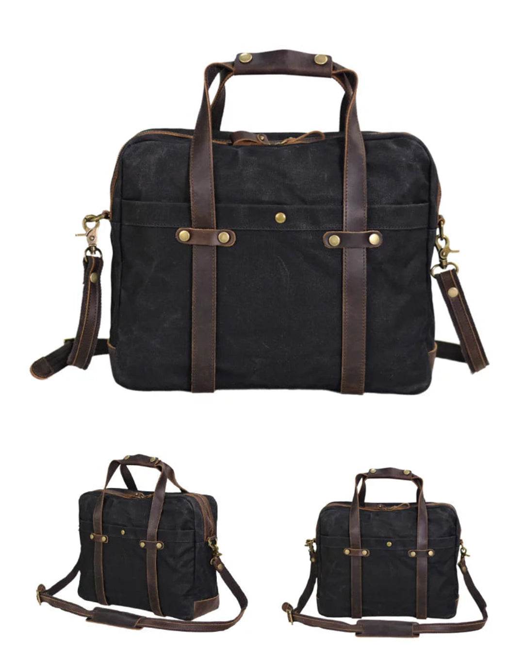 Pasta Executiva BP 101 Lona e Couro: Durabilidade e Estilo Casual para Notebook 14" BAGYPACK