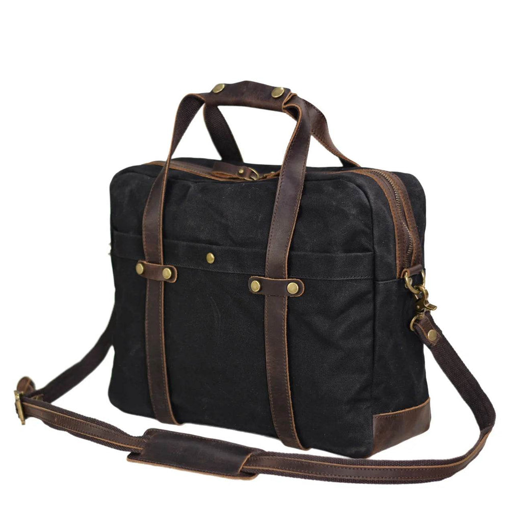 Pasta Executiva BP 101 Lona e Couro: Durabilidade e Estilo Casual para Notebook 14" BAGYPACK
