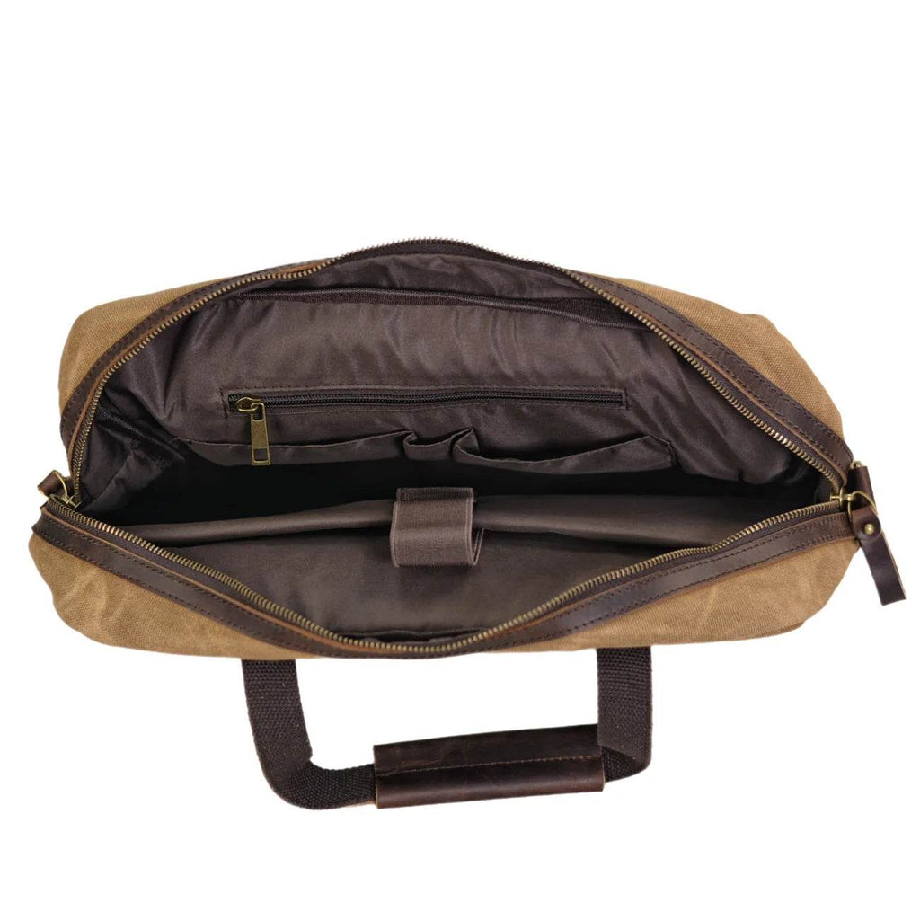 Pasta Executiva BP 101 Lona e Couro: Durabilidade e Estilo Casual para Notebook 14" BAGYPACK