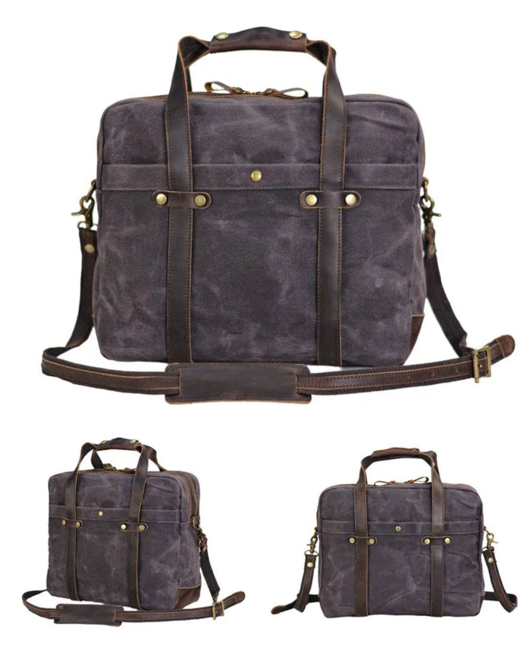 Pasta Executiva BP 101 Lona e Couro: Durabilidade e Estilo Casual para Notebook 14" BAGYPACK