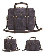 Pasta Executiva BP 101 Lona e Couro: Durabilidade e Estilo Casual para Notebook 14" BAGYPACK