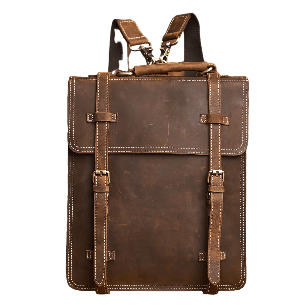 Mochila Notebook 2 em 1 em Couro Legítimo BP 103: Versatilidade com Toque Profissional BAGYPACK